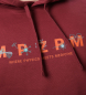 Preview: cozy hoodie "MPZPM" burgund