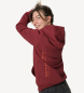 Preview: cozy hoodie "MPZPM" burgund