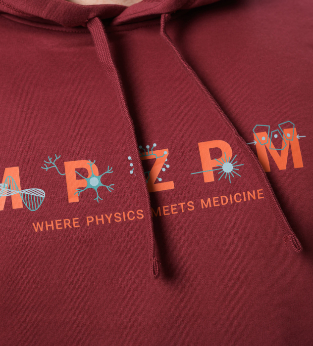 cozy hoodie "MPZPM" burgund
