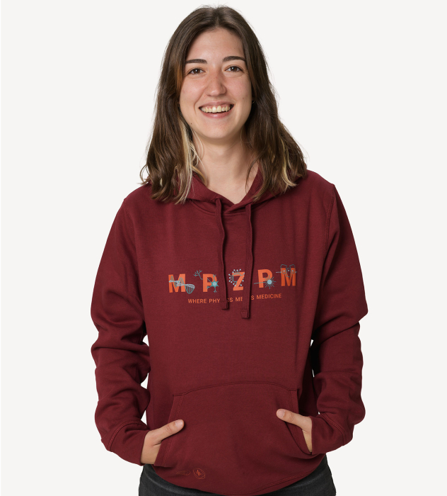 cozy hoodie "MPZPM" burgund