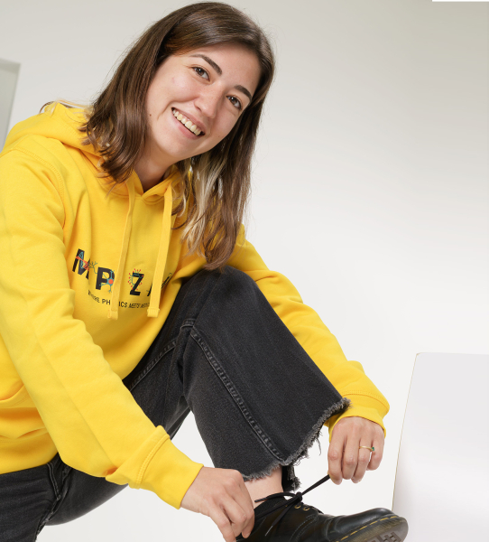 cozy hoodie "MPZPM" yellow