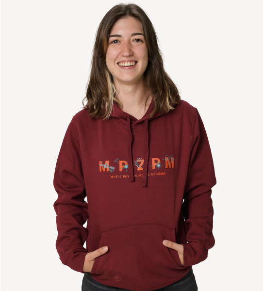 cozy hoodie "MPZPM" burgund